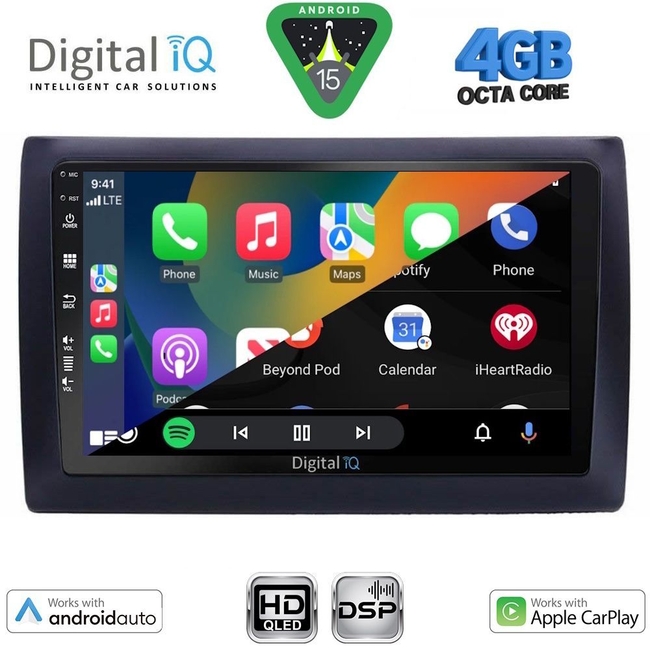 DIGITAL IQ BXF 16145_CPAA (9inc) MULTIMEDIA TABLET for FIAT STILO mod. 2001-2007