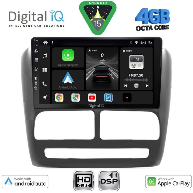 DIGITAL IQ BXF 16137_CPAA (9inc) MULTIMEDIA TABLET for FIAT DOBLO mod. 2010-2015