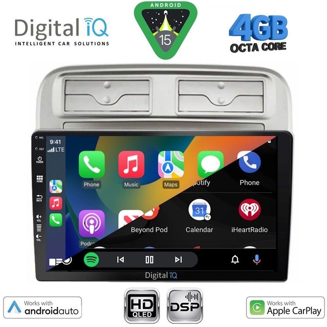 DIGITAL IQ BXF 16128_CPAA (9inc) MULTIMEDIA TABLET for FIAT GRANDE PUNTO mod. 2005-2012