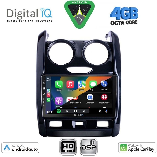 DIGITAL IQ BXF 16103_CPAA (9inc) MULTIMEDIA TABLET for DACIA DUSTER mod. 2012-2019