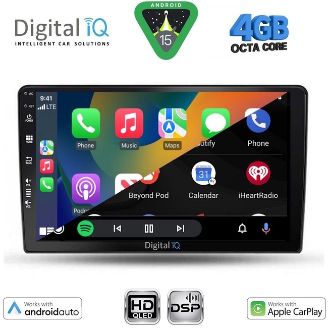DIGITAL IQ BXF 16103B_CPAA (9inc) MULTIMEDIA TABLET for DACIA DUSTER mod. 2012-2019