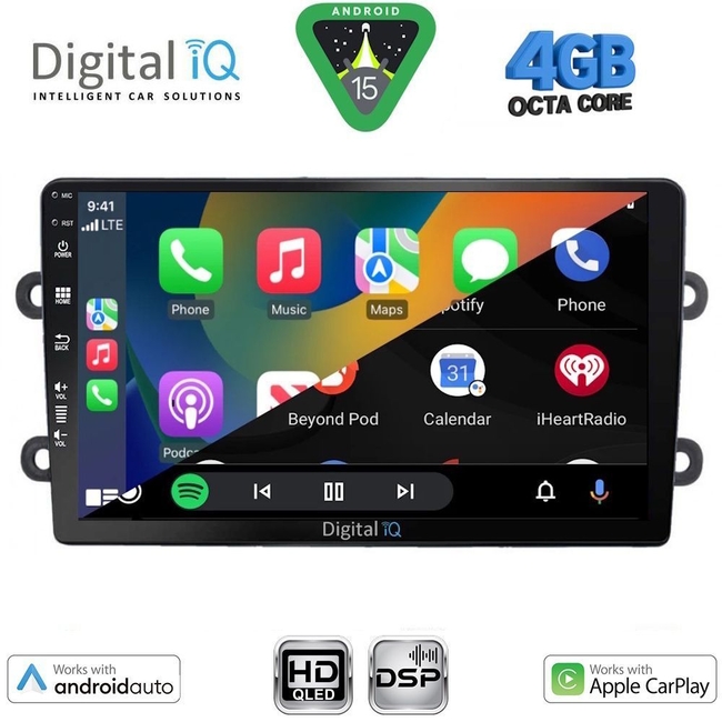 DIGITAL IQ BXF 16102_CPAA (9inc) MULTIMEDIA TABLET for DACIA DUSTER mod. 2012-2019