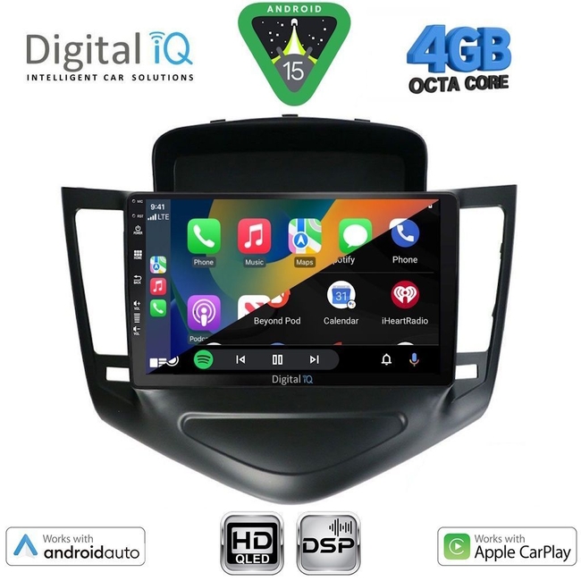 DIGITAL IQ BXF 16076_CPAA (9inc) MULTIMEDIA TABLET for CHEVROLET CRUZE mod. 2008-2012