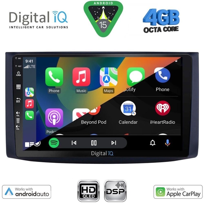 DIGITAL IQ BXF 16072_CPAA (9inc) MULTIMEDIA TABLET for CHEVROLET AVEO mod. 2006-2010