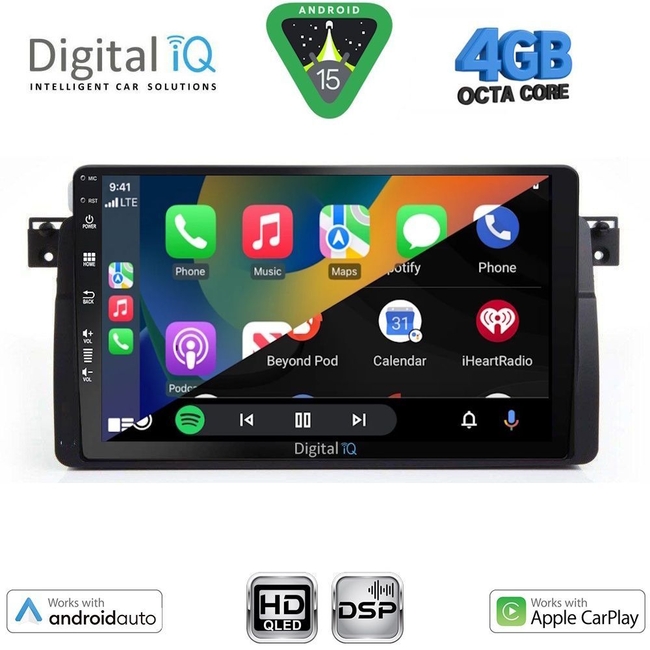 DIGITAL IQ BXF 16042_CPAA (9inc) MULTIMEDIA TABLET for BMW E46 mod. 1998-2005
