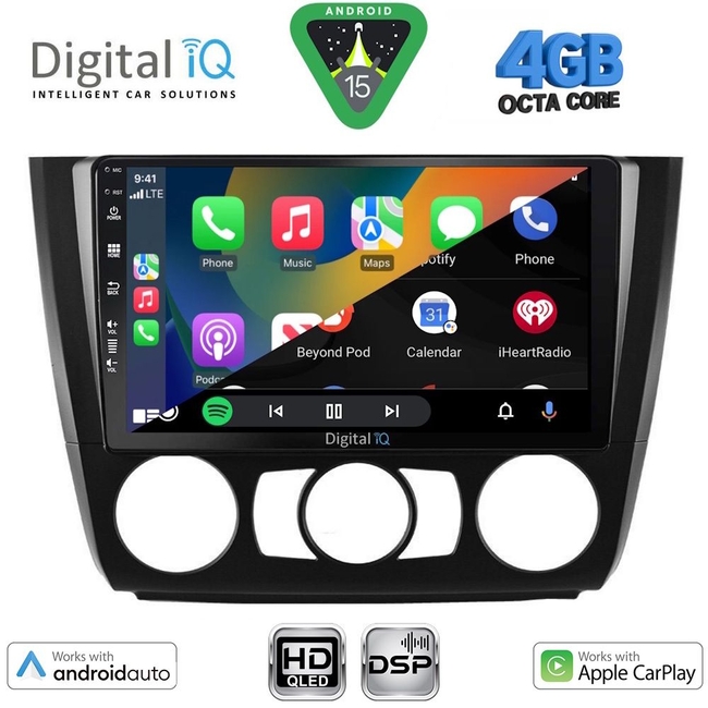 DIGITAL IQ BXF 16040_CPAA A/C (9inc) MULTIMEDIA TABLET for BMW S.1 (E81-82-87-88) mod. 2004-2013