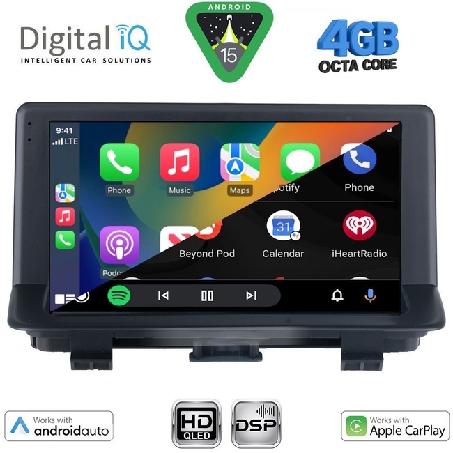DIGITAL IQ BXF 16012_CPAA (9inc) MULTIMEDIA TABLET for AUDI Q3 mod. 2012-2018 (High Version)