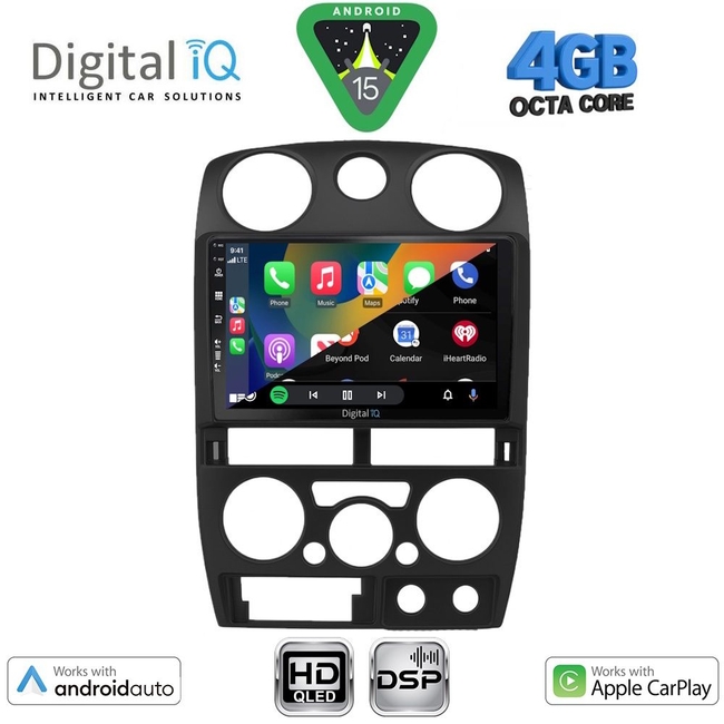DIGITAL IQ BXF 16254BL_CPAA (9inc) MULTIMEDIA TABLET for ISUZU D-MAX mod. 2008-2012 (BLACK)