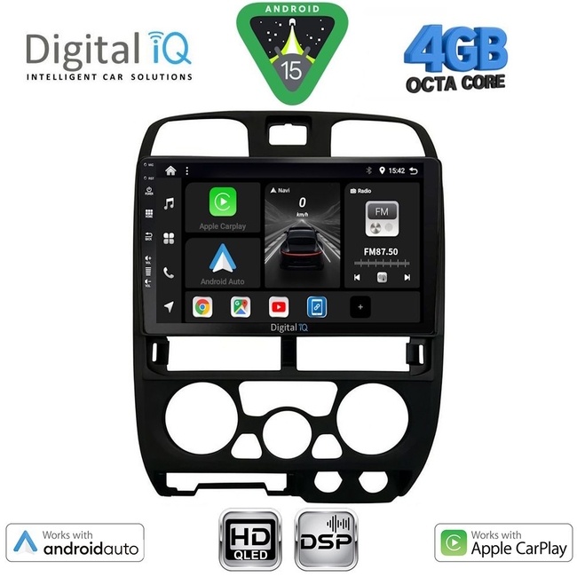 DIGITAL IQ BXF 16253BL_CPAA (9inc) MULTIMEDIA TABLET for ISUZU D-MAX mod. 2002-2008 (BLACK)