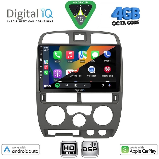 DIGITAL IQ BXF 16253GR_CPAA (9inc) MULTIMEDIA TABLET for ISUZU D-MAX mod. 2002-2008 (GREY)