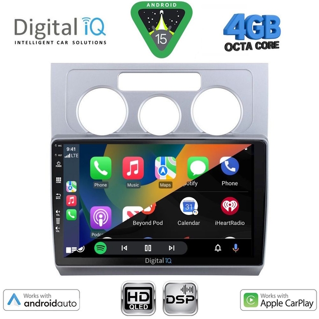 DIGITAL IQ BXF 16767_CPAA A/C (10inc) MULTIMEDIA TABLET for VW TOURAN mod. 2003-2010