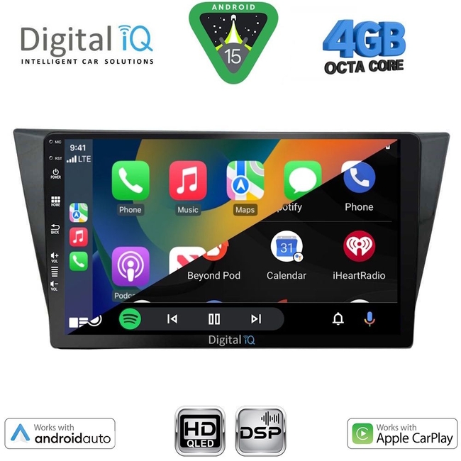 DIGITAL IQ BXF 16761_CPAA (10inc) MULTIMEDIA TABLET for VW TIGUAN mod. 2016-2024