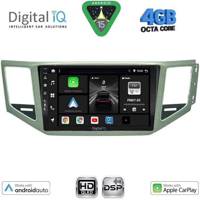 DIGITAL IQ BXF 16745_CPAA (SL) (10inc) MULTIMEDIA TABLET for VW GOLF SPORTSVAN mod. 2014-2021