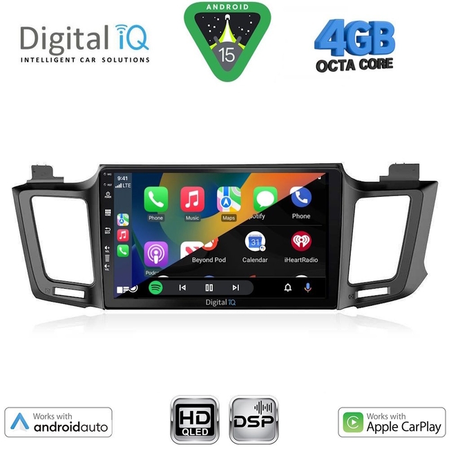 DIGITAL IQ BXF 16733_CPAA (10inc) MULTIMEDIA TABLET for TOYOTA RAV 4 mod. 2013-2019