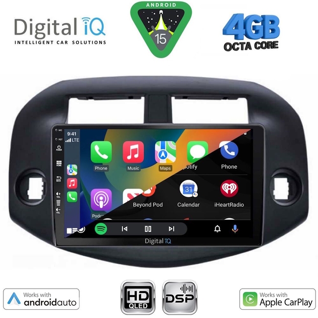 DIGITAL IQ BXF 16732_CPAA (10inc) MULTIMEDIA TABLET for TOYOTA RAV 4 mod. 2006-2012