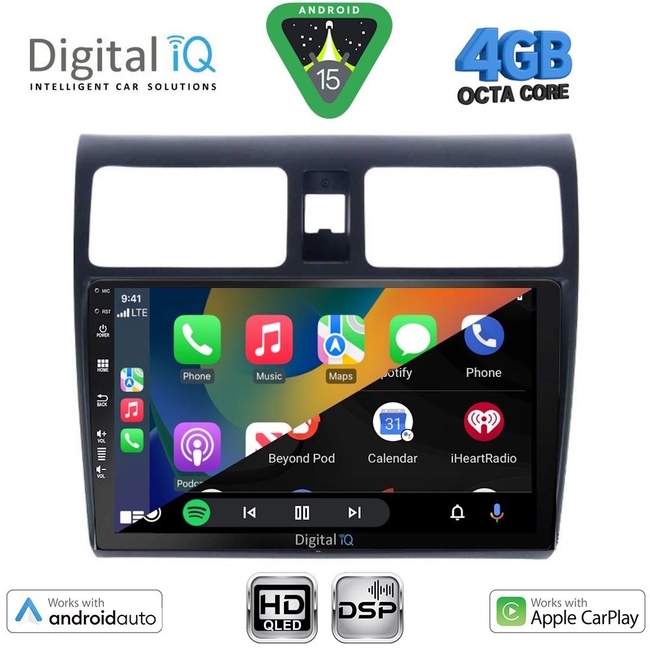 DIGITAL IQ BXF 16684_CPAA (10inc) MULTIMEDIA TABLET for SUZUKI SWIFT mod. 2005-2011