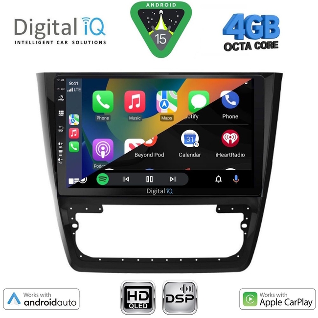 DIGITAL IQ BXF 16610_CPAA (10inc) MULTIMEDIA TABLET for SKODA YETI mod. 2014-2018