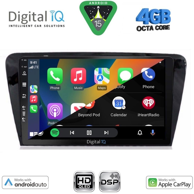 DIGITAL IQ BXF 16597_CPAA (10inc) MULTIMEDIA TABLET for SKODA OCTAVIA 7 mod. 2013-2021