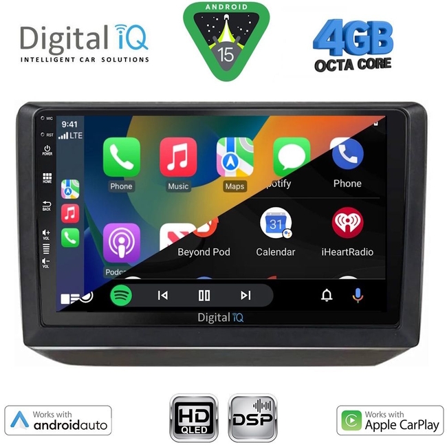 DIGITAL IQ BXF 16581_CPAA (10inc) MULTIMEDIA TABLET for SKODA FABIA mod. 2008-2014