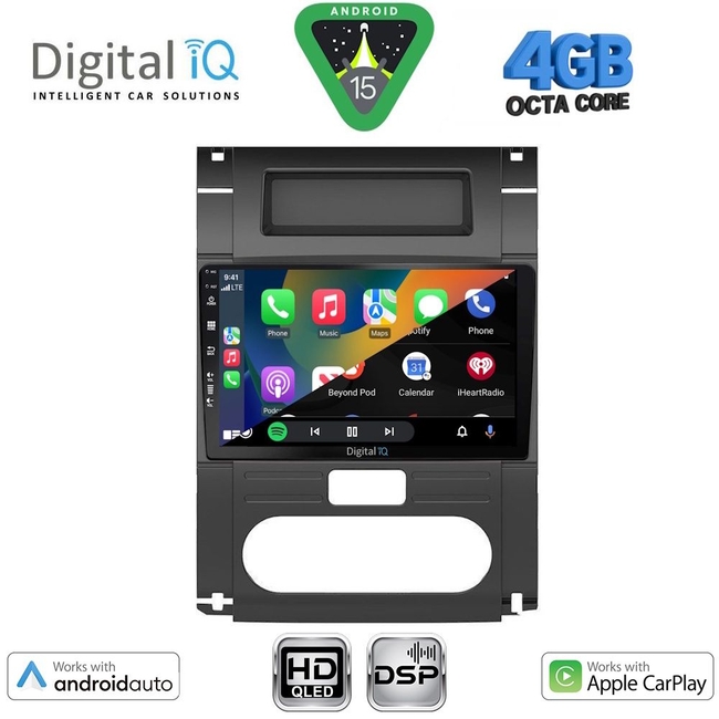 DIGITAL IQ BXF 16477_CPAA (10inc) MULTIMEDIA TABLET for NISSAN XTRAIL mod. 2007-2013
