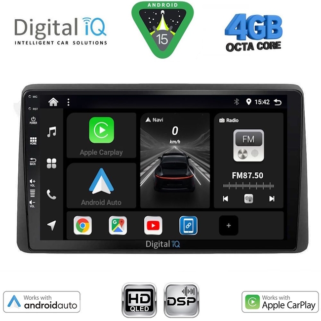DIGITAL IQ BXF 16450_CPAA (10inc) MULTIMEDIA TABLET for NISSAN NAVARA D22 mod. 1998-2004