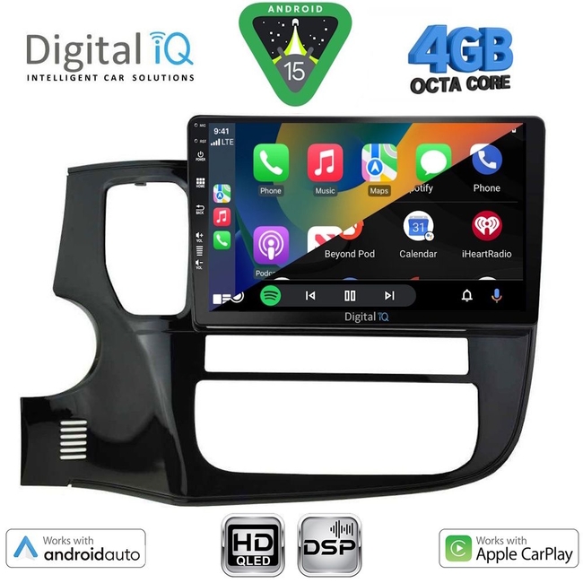 DIGITAL IQ BXF 16443_CPAA (10inc) MULTIMEDIA TABLET for MITSUBISHI OUTLANDER mod. 2013-2020