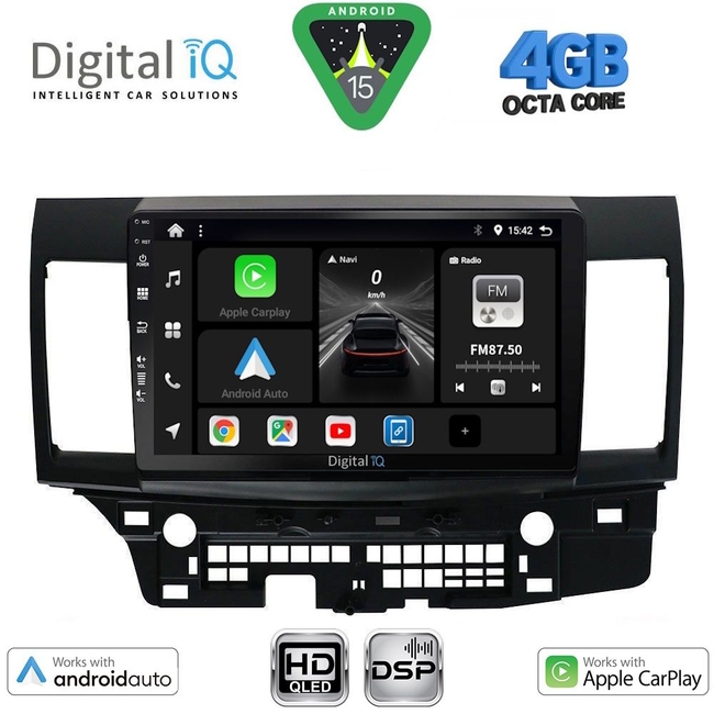 DIGITAL IQ BXF 16434_CPAA (10inc) MULTIMEDIA TABLET for MITSUBISHI LANCER mod. 2008-2017