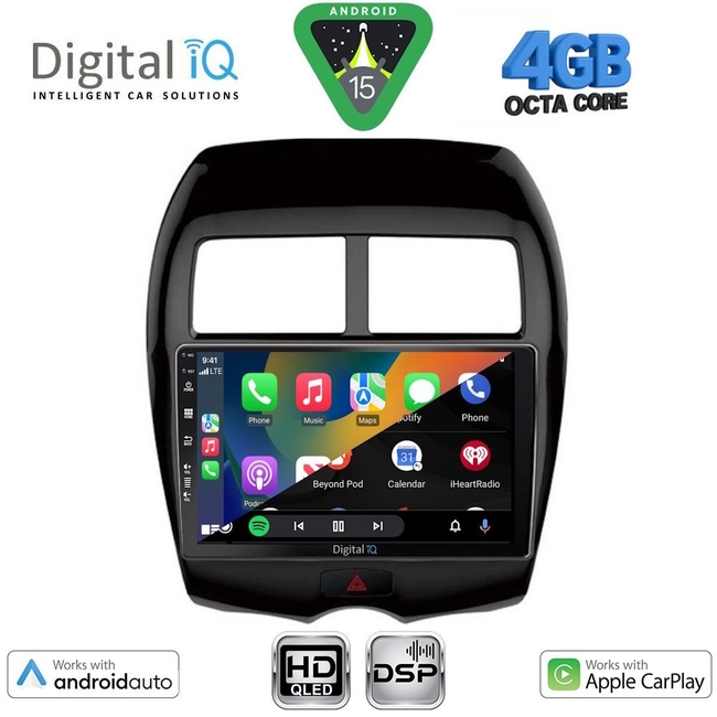 DIGITAL IQ BXF 16430_CPAA (10inc) MULTIMEDIA TABLET for MITSUBISHI ASX mod. 2009-2020 - PEUGEOT 4008 mod. 2012-2018