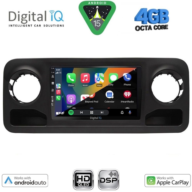 DIGITAL IQ BXF 16424_CPAA (10inc) MULTIMEDIA TABLET for MERCEDES SPRINTER mod. 2018-2026