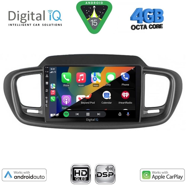 DIGITAL IQ BXF 16319_CPAA (10inc) MULTIMEDIA TABLET for KIA SORENTO mod. 2014-2020