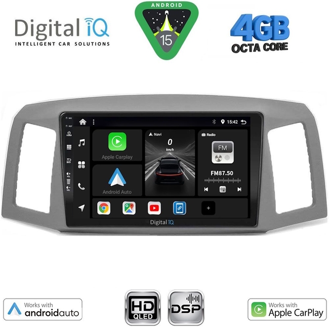 DIGITAL IQ BXF 16281_CPAA (10inc) MULTIMEDIA TABLET for JEEP GRAND CHEROKEE mod. 2005-2007