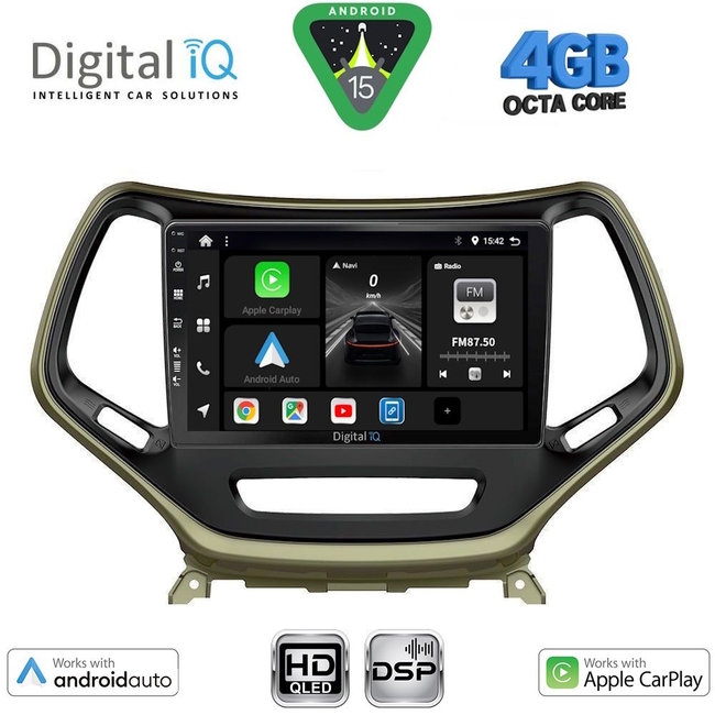 DIGITAL IQ BXF 16273_CPAA (10inc) MULTIMEDIA TABLET for JEEP CHEROKEE mod. 2014-2024