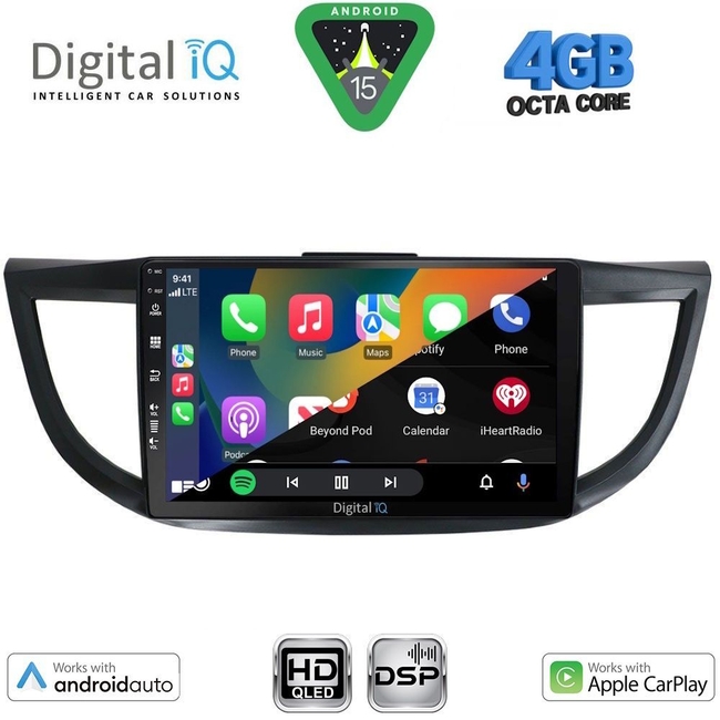 DIGITAL IQ BXF 16198_CPAA (10inc) MULTIMEDIA TABLET for HONDA CRV mod. 2013-2017