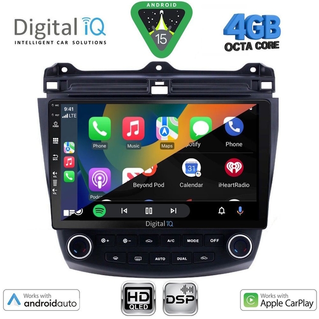 DIGITAL IQ BXF 16182_CPAA (10inc) MULTIMEDIA TABLET for HONDA ACCORD mod. 2003-2007