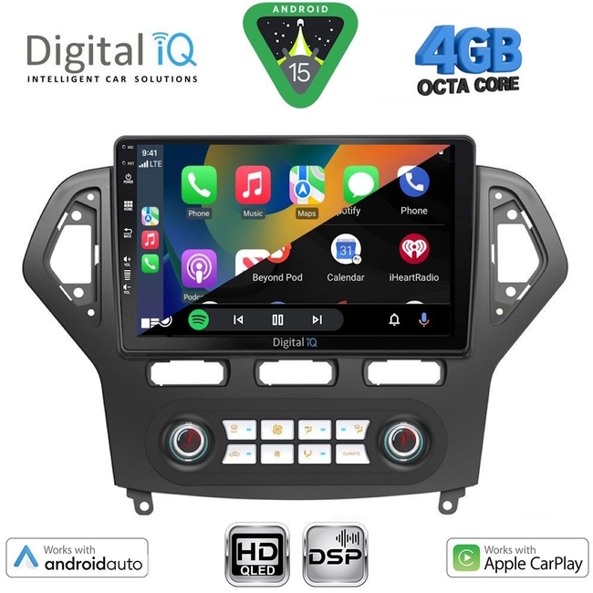 DIGITAL IQ BXF 16162_CPAA CLIMA (10inc) MULTIMEDIA TABLET for FORD MONDEO mod. 2007-2011