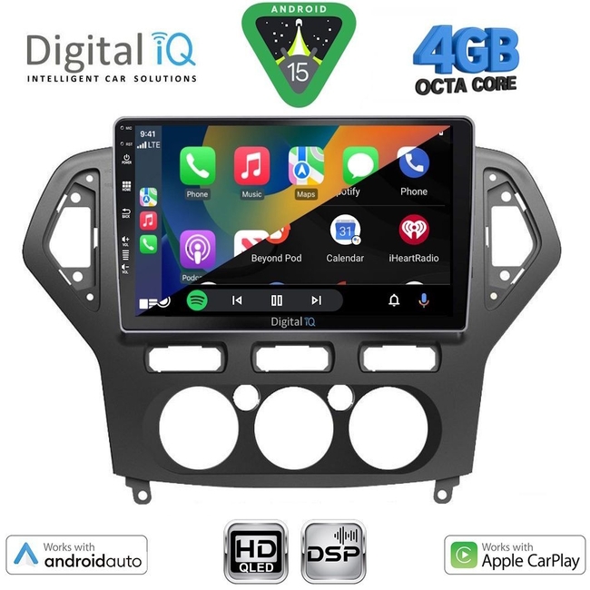 DIGITAL IQ BXF 16162_CPAA A/C (10inc) MULTIMEDIA TABLET for FORD MONDEO mod. 2007-2011