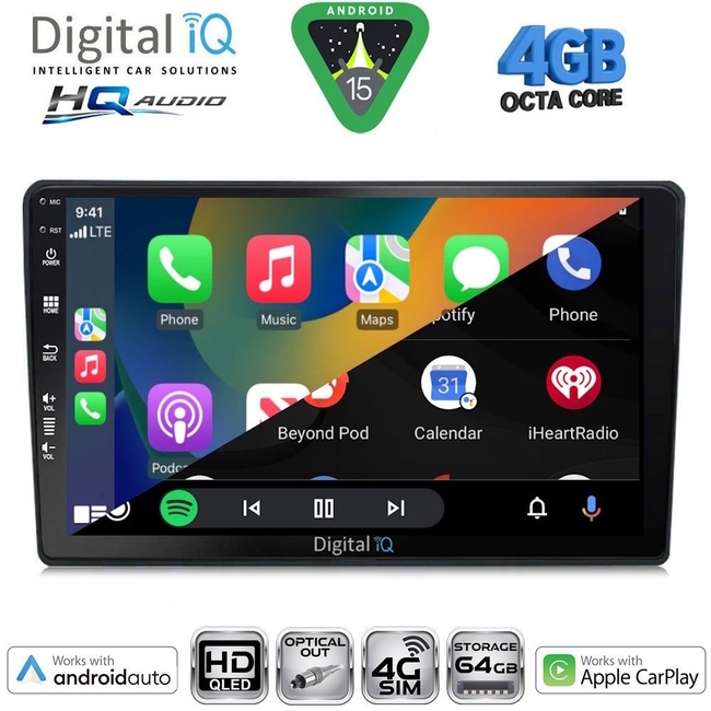 DIGITAL IQ BXK 19004_CPAA (9inc) MULTIMEDIA TABLET for AUDI A4  mod. 2002-2008