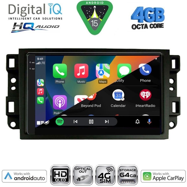 DIGITAL IQ BXK 19070_CPAA (10inc) MULTIMEDIA TABLET for CHEVROLET ALL mod. 2004-2011