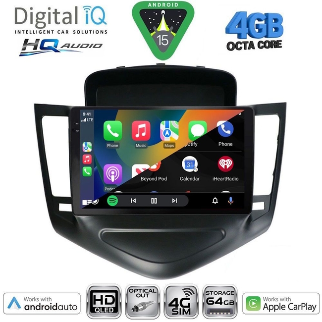 DIGITAL IQ BXK 19075_CPAA (9inc) MULTIMEDIA TABLET for CHEVROLET AVEO mod. 2014-2017