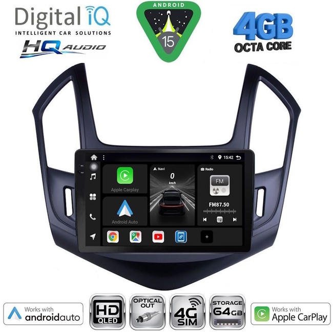 DIGITAL IQ BXK 19075_CPAA (9inc) MULTIMEDIA TABLET for CHEVROLET AVEO mod. 2014-2017
