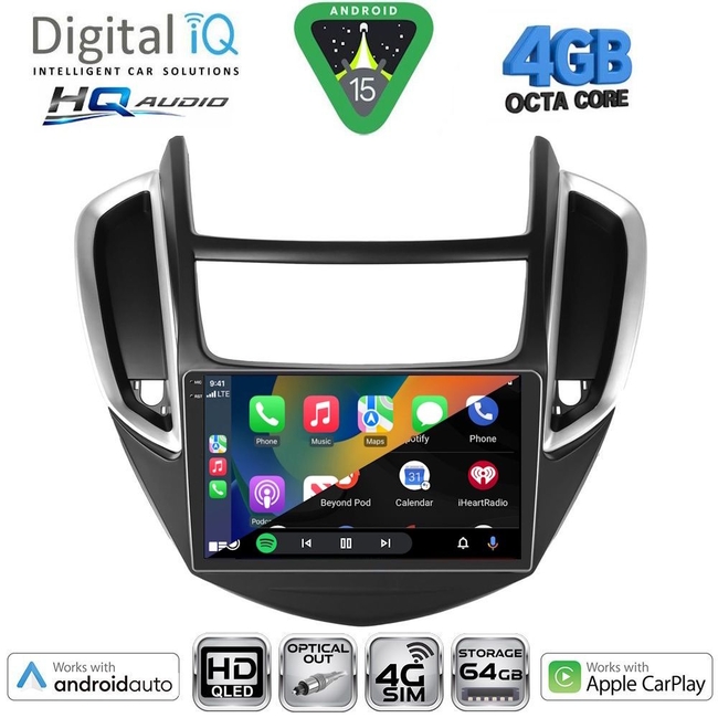 DIGITAL IQ BXK 19075_CPAA (9inc) MULTIMEDIA TABLET for CHEVROLET AVEO mod. 2014-2017