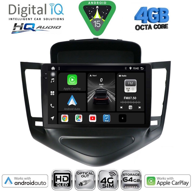 DIGITAL IQ BXK 19075_CPAA (9inc) MULTIMEDIA TABLET for CHEVROLET AVEO mod. 2014-2017