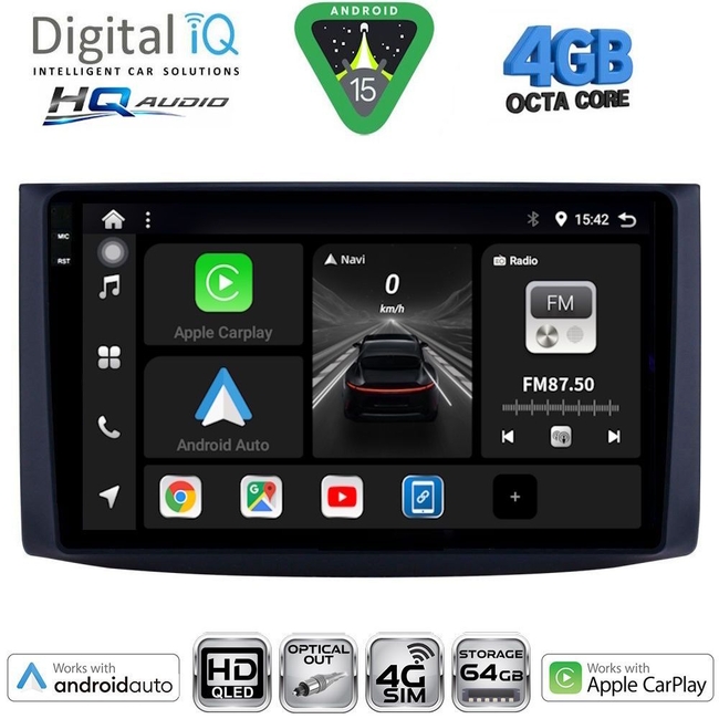 DIGITAL IQ BXK 19072_CPAA (9inc) MULTIMEDIA TABLET for CHEVROLET AVEO mod. 2006-2010