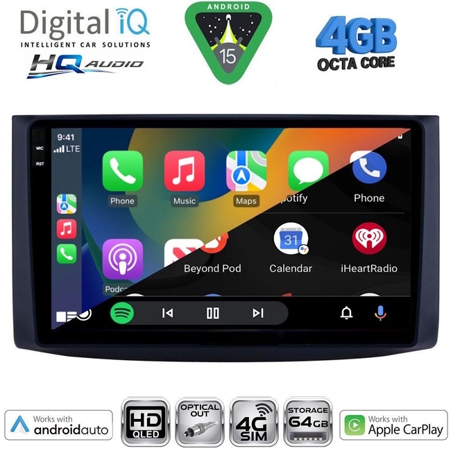 DIGITAL IQ BXK 19072_CPAA (9inc) MULTIMEDIA TABLET for CHEVROLET AVEO mod. 2006-2010