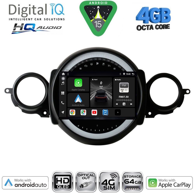 DIGITAL IQ BXK 19063_CPAA (9inc) MULTIMEDIA TABLET for MINI COOPER (R50-R52-R53) mod. 2000-2006