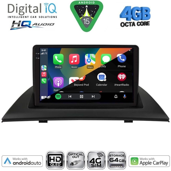 DIGITAL IQ BXK 19058_CPAA (9inc) MULTIMEDIA TABLET for BMW X3 (E83) mod. 2003-2010