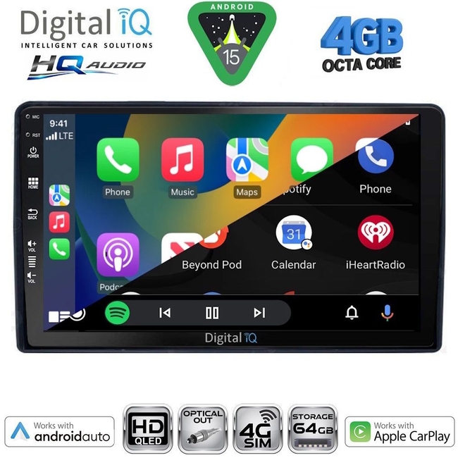 DIGITAL IQ BXK 19081_CPAA (9inc) MULTIMEDIA TABLET for CITROEN – PEUGEOT mod. 2008-2018
