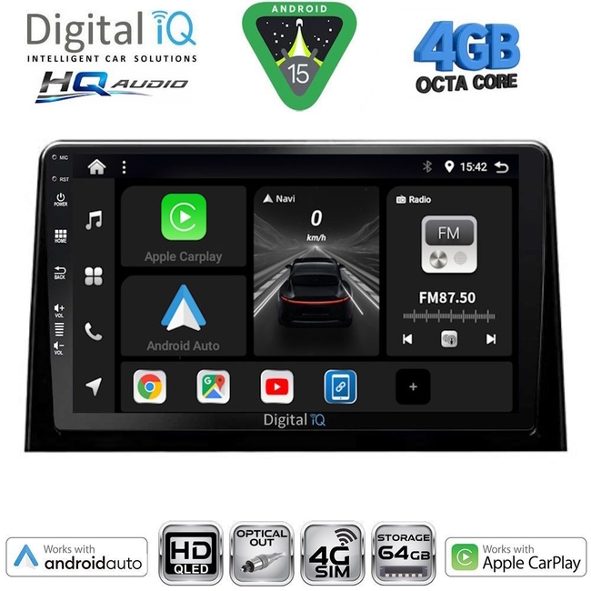 DIGITAL IQ BXK 19081_CPAA (9inc) MULTIMEDIA TABLET for CITROEN – PEUGEOT mod. 2008-2018