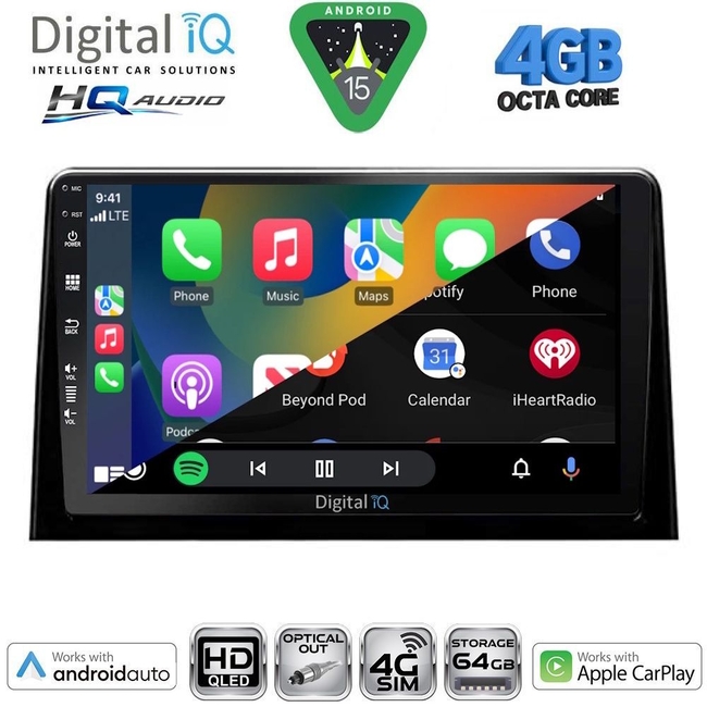 DIGITAL IQ BXK 19081_CPAA (9inc) MULTIMEDIA TABLET for CITROEN – PEUGEOT mod. 2008-2018