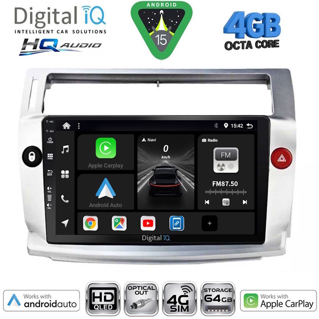 DIGITAL IQ BXK 19081_CPAA (9inc) MULTIMEDIA TABLET for CITROEN – PEUGEOT mod. 2008-2018